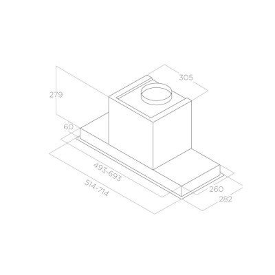 Витяжка кухонна ELICA HIDDEN 2.0 IX/A/72