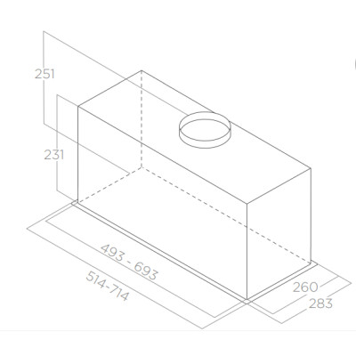 Витяжка вбудована Elica FOLD S IX/A/72