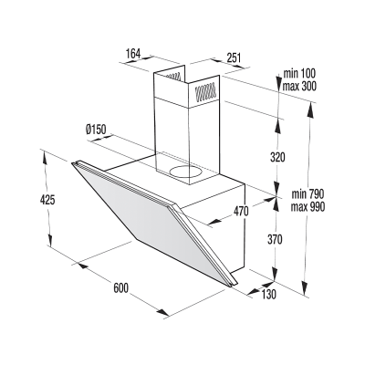 Витяжка кухонна Gorenje WHI643B
