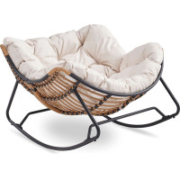 Садове крісло-гойдалка MEBEL ELITE ELTON Беж