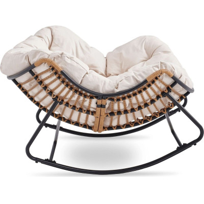 Садове крісло-гойдалка MEBEL ELITE ELTON Беж