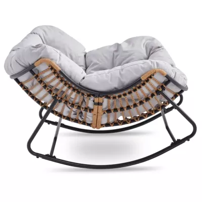 Садове крісло-гойдалка MEBEL ELITE ELTON Сірий Садове крісло-гойдалка MEBEL ELITE ELTON Сірий