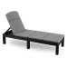Складаний шезлонг MEBEL ELITE LUIZJANA Чорний Складаний шезлонг MEBEL ELITE LUIZJANA Чорний