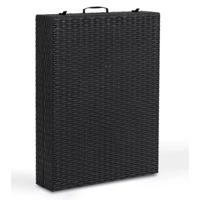 Складаний шезлонг MEBEL ELITE LUIZJANA Чорний Складаний шезлонг MEBEL ELITE LUIZJANA Чорний