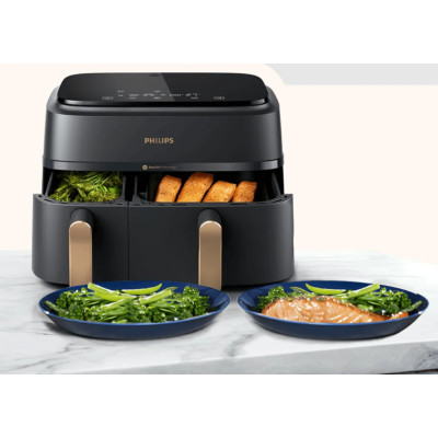 Мультипіч (аерофритюрниця) Philips Ovi Dual Basket AirFryer NA352/00 