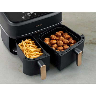Мультипіч (аерофритюрниця) Philips Ovi Dual Basket AirFryer NA352/00 