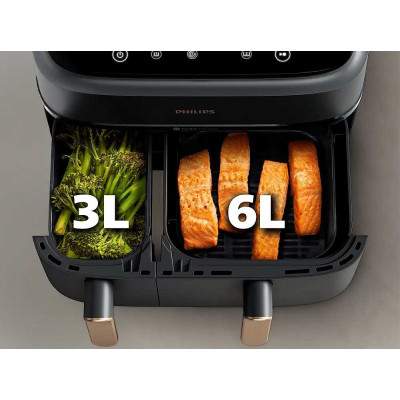 Мультипіч (аерофритюрниця) Philips Ovi Dual Basket AirFryer NA352/00 