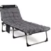 Складаний шезлонг MEBEL ELITE VENUS Сірий
