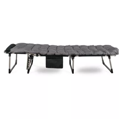 Складаний шезлонг MEBEL ELITE VENUS Сірий Складаний шезлонг MEBEL ELITE VENUS Сірий